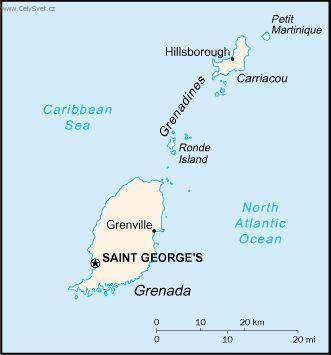 Foto: Grenada-politick� mapa
