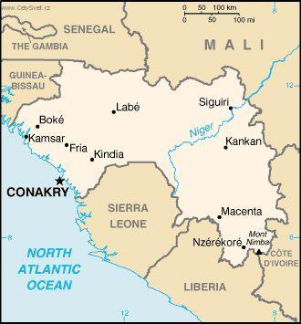 Foto: Guinea-Bissau-politick� mapa