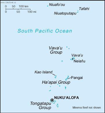 Foto: Tonga-politick� mapa