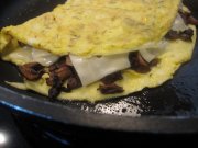 Recept online Omeleta s hermel�nem a houbami