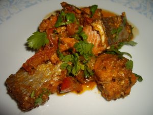 Recept online: Kari s tu��kem: Indick� specialita -  kari s tu��kem ,ananasem a kokosov�m ml�kem